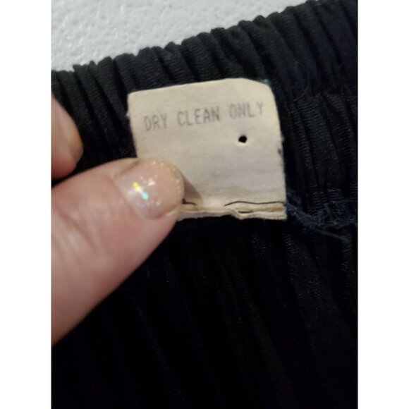 Vintage 90s Y2K Maxi Skirt One Size Black Ruffle Tiered Witchy Goth Whimsigoth - Picture 10 of 11